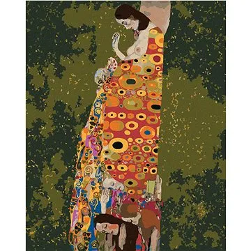 Diamondi - Diamantové malování - NADĚJE II (G. KLIMT), 40x50 cm, Vypnuté plátno na rám (606488B)