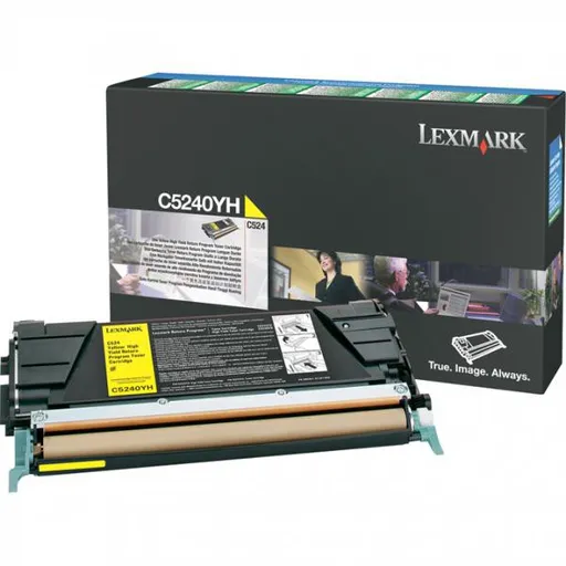 LEXMARK C5240YH - originální toner, žlutý, 5000 stran