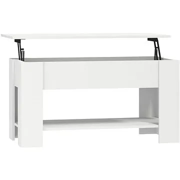 Shumee Konferenční stolek bílý 101 × 49 × 52 cm kompozitní dřevo (809701)