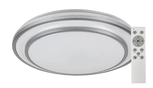 Rabalux Stříbrné stropní LED svítidlo Lupita 490mm 40W CCT s DO 2131