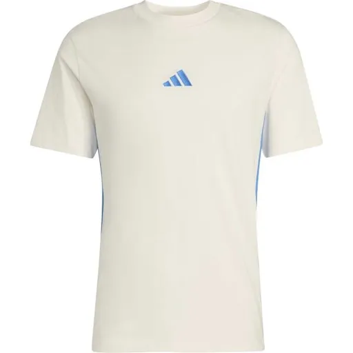 adidas 3-STRIPES SJ TEE Pánské triko, béžová, velikost XXL