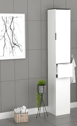 VCM Vysoká skříňka „Donali“, černá