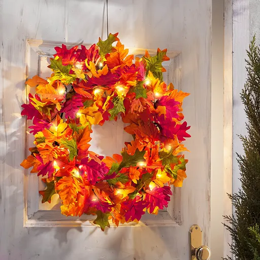 LED Věnec Podzimní kouzlo