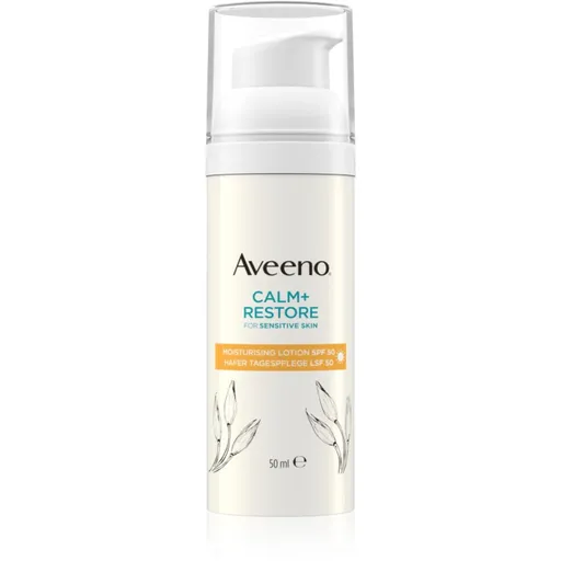 Aveeno Calm + Restore hydratační pleťové mléko SPF 50 50 ml