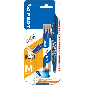 PILOT FriXion Ball 07 / 0.35 mm, modré - balení 1 ks + 3 ks náplně (BL-FR-7-L+BLS-FR-7-L)