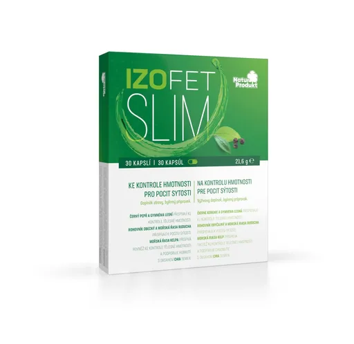 Naturprodukt Izofet Slim ke kontrole hmotnosti 30 kapslí