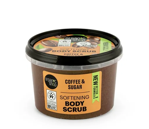 Organic Shop Zjemňující tělový peeling Káva a cukr (Softening Body Scrub) 250 ml