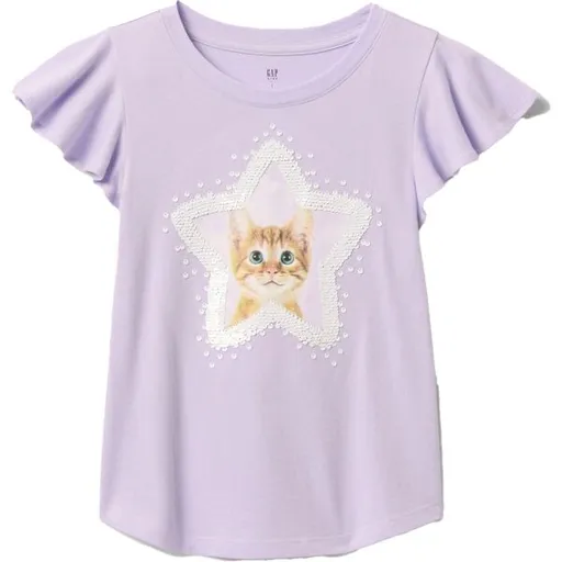 GAP FLIPPY Dívčí tričko, fialová, velikost