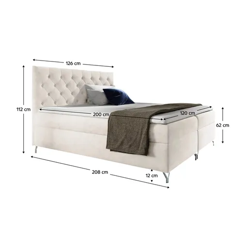 Boxspringová postel GUINEVRA 3 Tempo Kondela