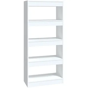 Shumee dělicí stěna bílá lesklá 60×30×135 cm kompozitní dřevo, 811670 (811670)