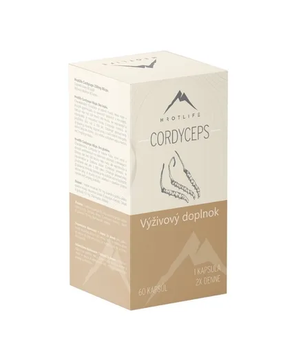 Hrotlife Cordyceps 60 kapslí