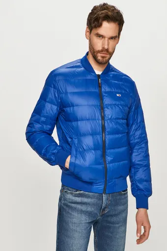 Tommy Jeans pánská modrá péřová bunda DM0DM10597 XL