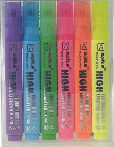 Sada 6 fluorescenčních zvýrazňovačů