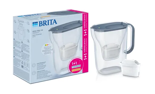 BRITA Style Essential 2,4 l filtrační konvice šedomodrá + 2 filtry