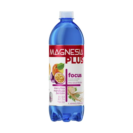 Magnesia Plus Focus meruňka marakuja ženšen 0,7 l
