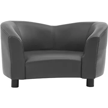 Shumee Pohovka pro psy umělá kůže šedá (CHPpe0226nad)