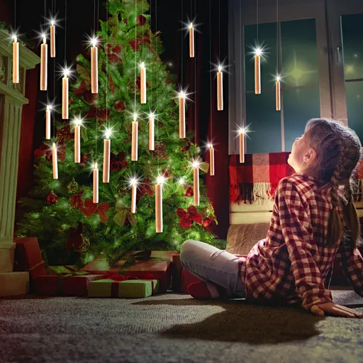 10 plovoucích LED svíček