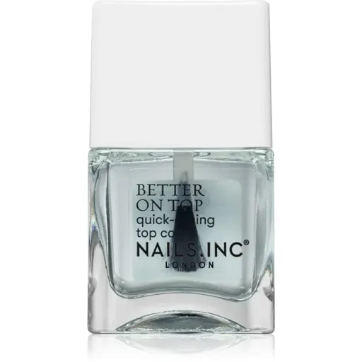 Nails Inc. Better on Top vrchní ochranný lak na nehty s leskem 14 ml