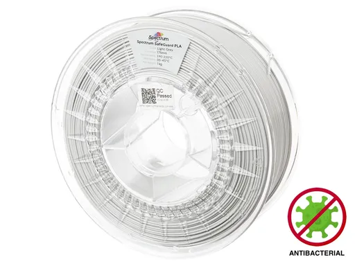 Spectrum 81557 filament, SafeGuard PLA, 1kg, 1.75mm, LIGHT GREY