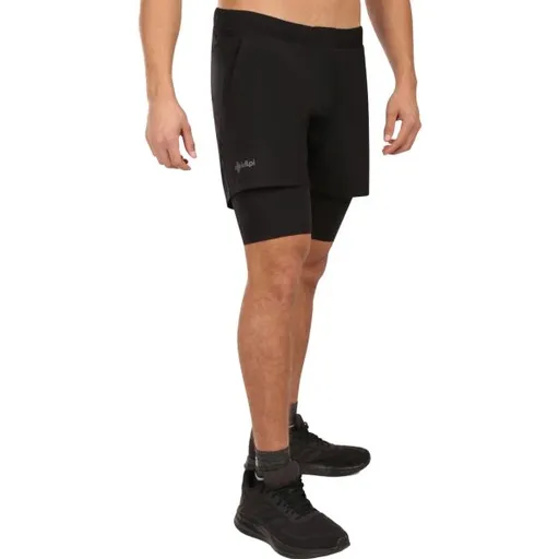 KILPI BRAGA Pánské běžecké kraťasy, černá, velikost