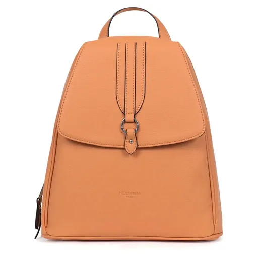 Elegantní dámský batoh Hexagona Honorine - lososová