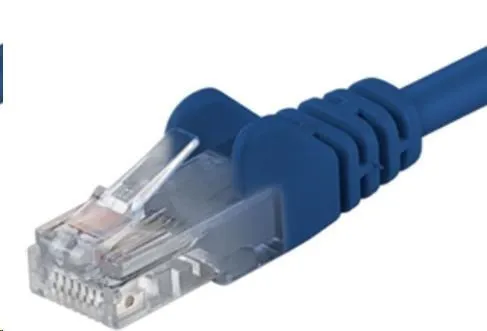 PremiumCord Patch kabel UTP RJ45-RJ45 CAT6 0.5m modrá