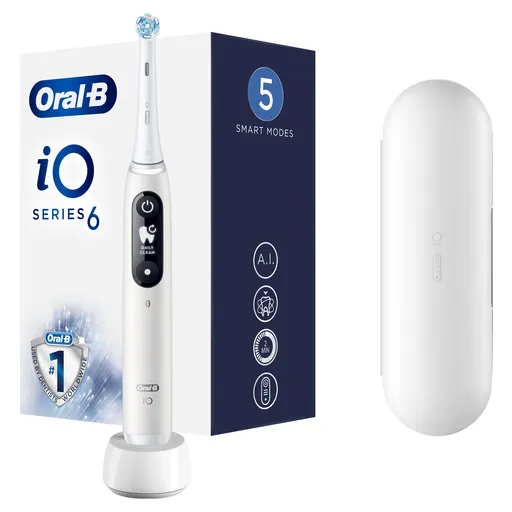 Oral-B iO Series 6 White Alabaster elektrický zubní kartáček + dárek a doprava zdarma