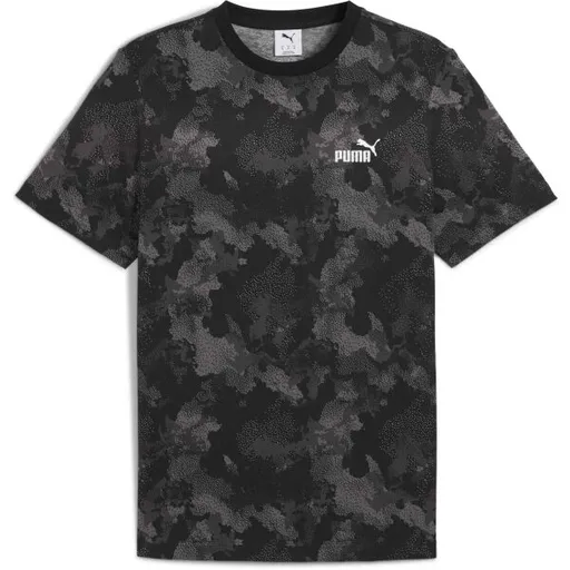 Puma ESSENTIALS CAMO AOP TEE Pánské triko, černá, velikost