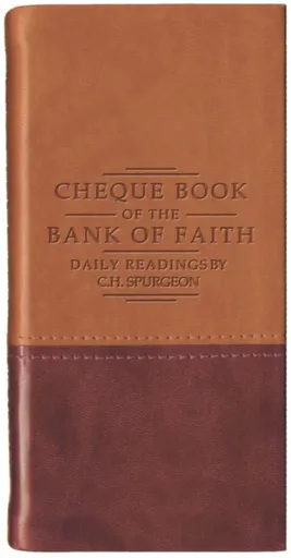 Chequebook of the Bank of Faith - Tan/Burgundy - C. H. Spurgeon