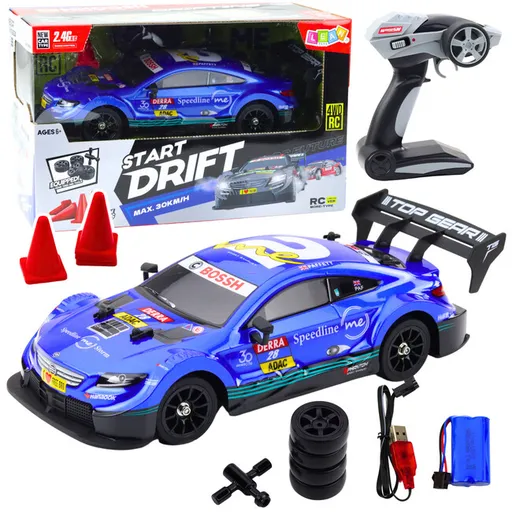 RC Drift Car Racing Car - modré 30km / h 1: 16