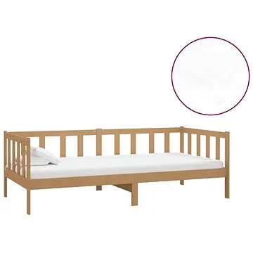 Shumee válenda s matrací 90×200 cm medově hnědá masivní borové dřevo, 3083627 (3083627)