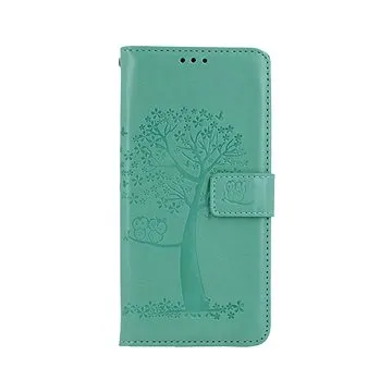 TopQ Pouzdro Samsung A53 5G knížkové Zelený strom sovičky 73831 (Sun-73831)