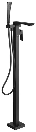 SAPHO LATUS vanová baterie s připojením do podlahy, černá mat 1102-10B