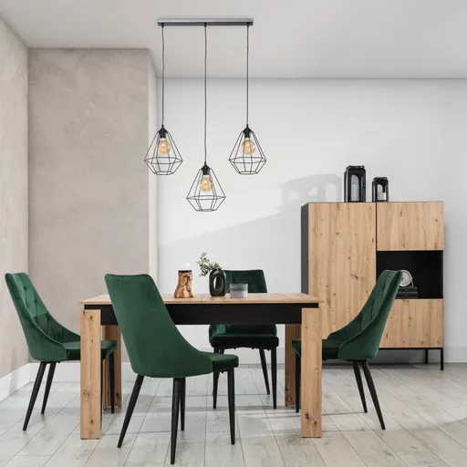 Brevitas 70x25x100cm závěsná lampa 3 černý