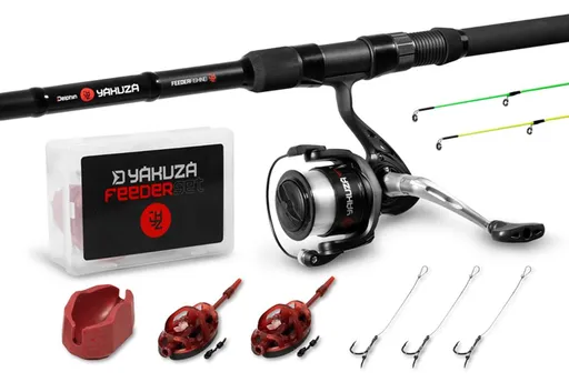 Delphin Feederový set Yakuza 360 3,6m 100g 3díl,Delphin Feederový set Yakuza 360 3,6m 100g 3díl