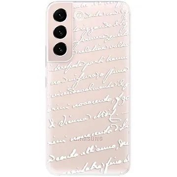 iSaprio Handwriting 01 - white pro Samsung Galaxy S22 5G (hawri01w-TPU3-S22-5G)