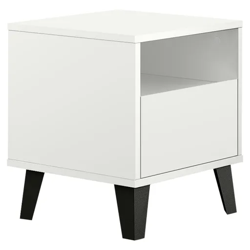 Noční stolek BOGAN 1S, bílá