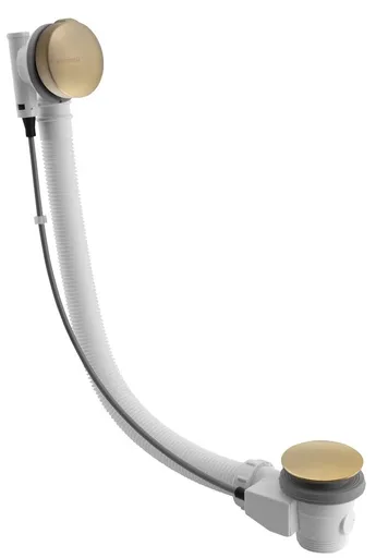 Polysan Vanová souprava s bovdenem, délka 575mm, zátka 72mm, zlato mat, 71680GB