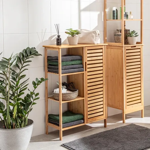 Die moderne Hausfrau Skříňka s policemi Bambus