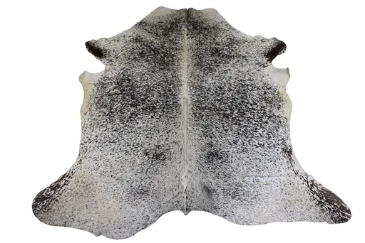 Bílo-černý koberec z hovězí kůže Cowhide salt pepper - 200*0,5*240cm/3-4m² J-Line by Jolipa
