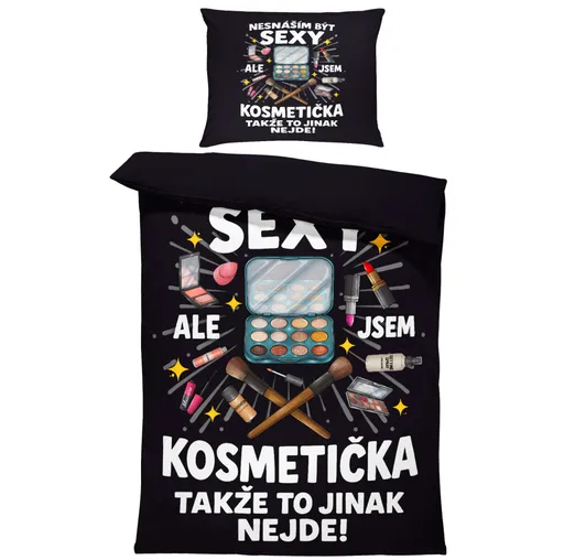 Povlečení Sexy kosmetička (Rozměr : 1x140/220 + 1x90/70)