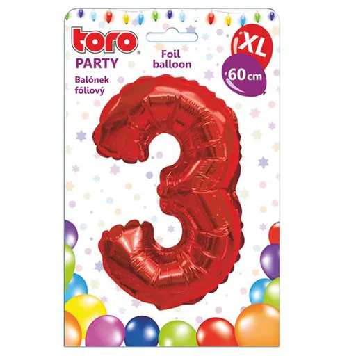 Balónek fóliový TORO XL číslice