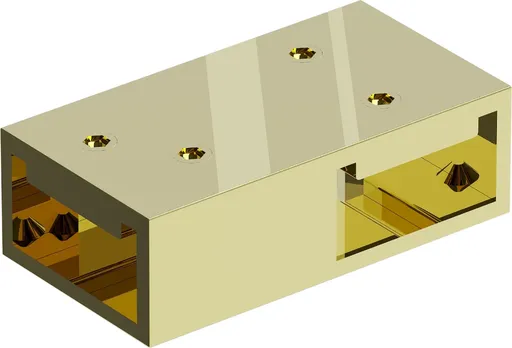 MEXEN Spojka stabilizačních vzpěr pro sprchové zástěny Kioto zlatá 800-09-50