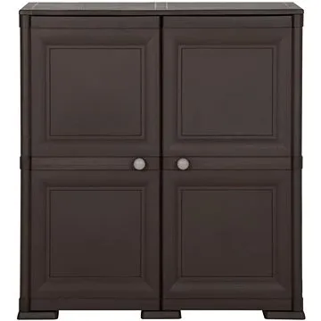 Plastová skříňka design dřeva hnědá 340598 (340598)