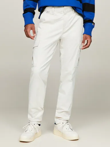 Tommy Jeans pánské krémové kalhoty Austin DM0DM17678 31/32