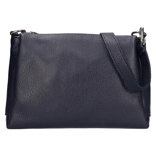 Dámská kožená crossbody kabelka Italia Tamara - tmavě modrá