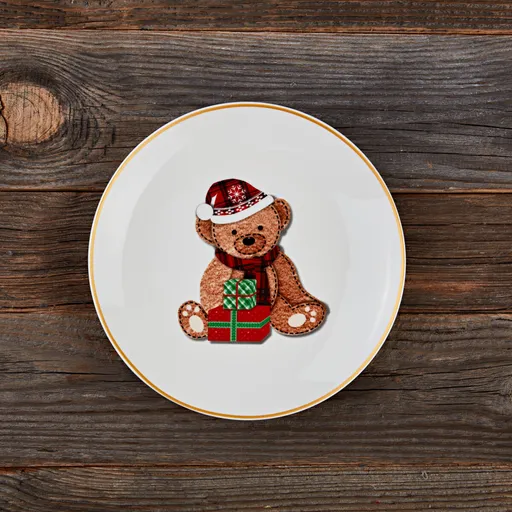 Talíř Vánoční medvídek