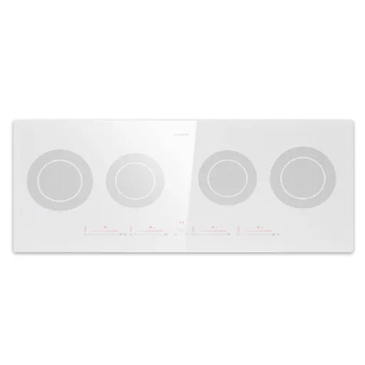 Klarstein Masterzone Slim Round, indukční varná deska, max. 7200 W, vestavěný, 4 zóny