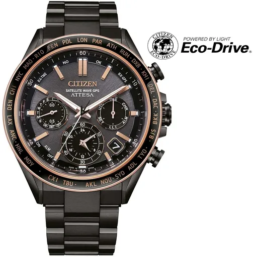 Citizen Attesa Satellite Wave GPS Eco-Drive CC4074-61W - Made in Japan