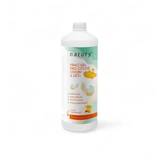Natuty Prací gel pro citlivé osoby a děti (1 l)